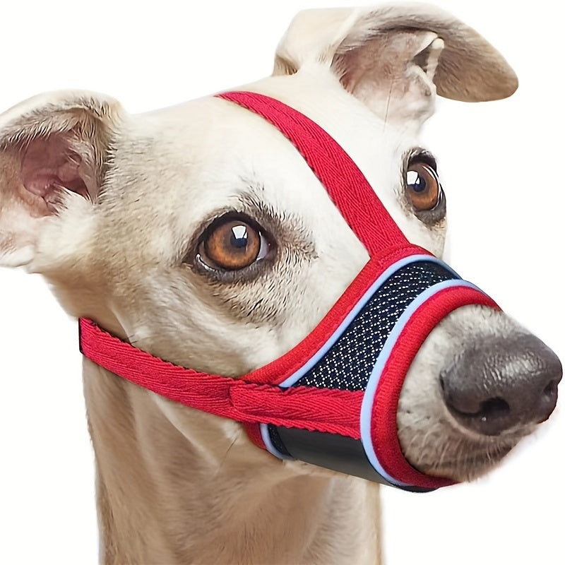 Muselière Réglable en Maille Douce pour Chien